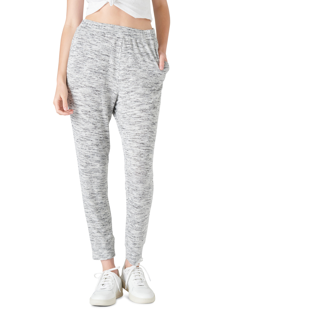 Lucky Brand Cloud Jersey Easy Jogger - Space Dye Gray